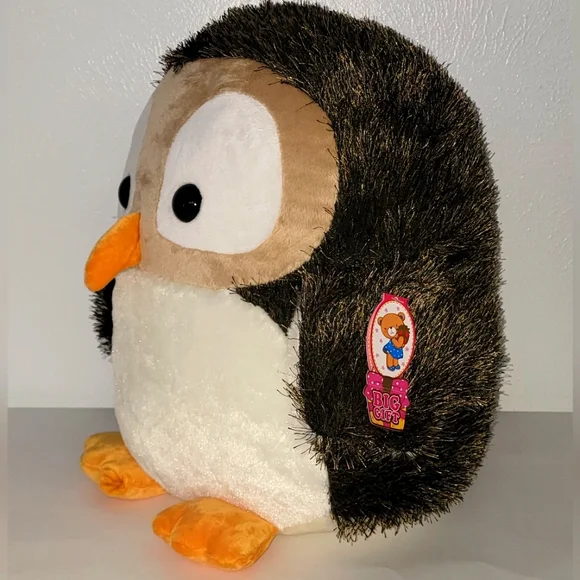 Large Owl Plush 16" H x 16" W - Picture 2 of 8